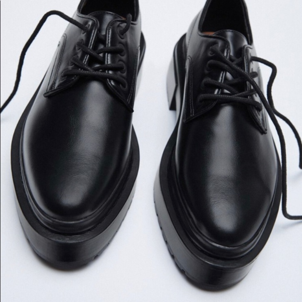 Zara  low Heeled lug sole shoes - Picture 7 of 11